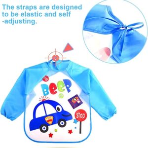 Long-sleeved Waterproof Bibs/ Baby Feeding Aprons