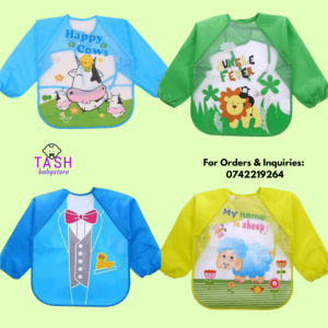 Long-sleeved Waterproof Bibs/ Wearable Baby Bibs