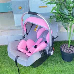 Infant Car Seat Carrier With Canopy & Safety Harness