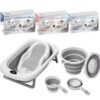 4 in 1 baby bath station/ foldable baby basin set with bath support and temperature sensor