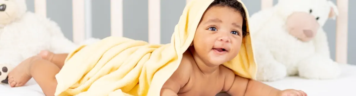 baby lying down banner