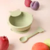 NEW Silicone suction Bowl and Spoon set