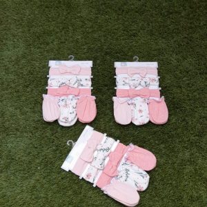 Fashionable Baby Headband and mitten set (0-12 months )