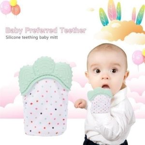 Teething Mitten (1 Hand)- Blue