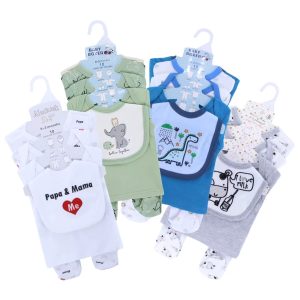 8 Pieces Newborn organic cotton Baby Receiving Set