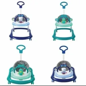 Foldable strong baby walker with push handle