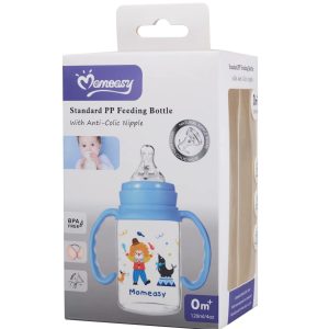 Momeasy 120 ml Standard PP Feeding Bottle with an anti-colic nipple.