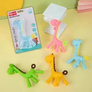 Unique giraffe-shaped silicone baby Teether