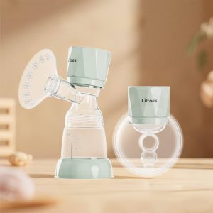 2 in 1 advanced wearable electric breast pump with feeding bottle
