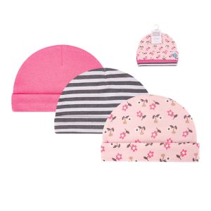 Pure Cotton baby Hats (set of 3)