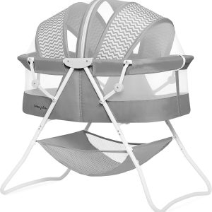 baby portable crib bassinet, foldable baby bed