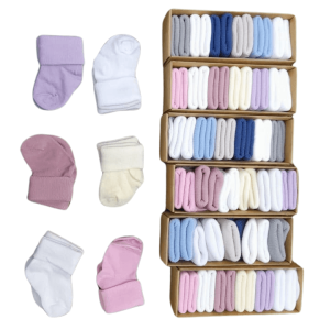Premium quality Baby socks Socks 0-6 months( 6 pairs in the box)